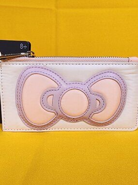 Loungefly Sanrio Hello Kitty Bow Nylon Cardholder Wallet NEW
